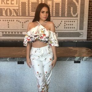 Two set floral piece